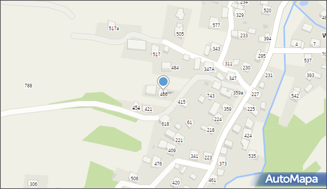 Grzechynia, Grzechynia, 466, mapa Grzechynia