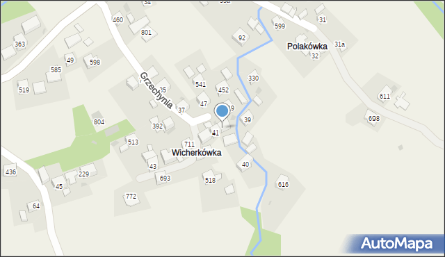 Grzechynia, Grzechynia, 50, mapa Grzechynia