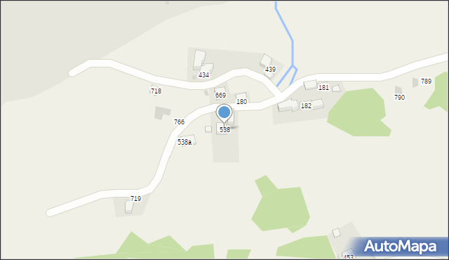 Grzechynia, Grzechynia, 538, mapa Grzechynia