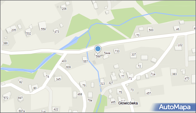 Grzechynia, Grzechynia, 544, mapa Grzechynia