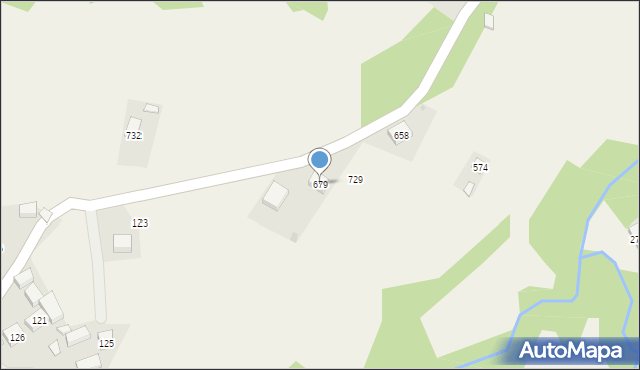 Grzechynia, Grzechynia, 679, mapa Grzechynia