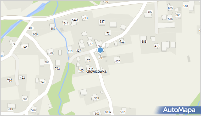 Grzechynia, Grzechynia, 73, mapa Grzechynia