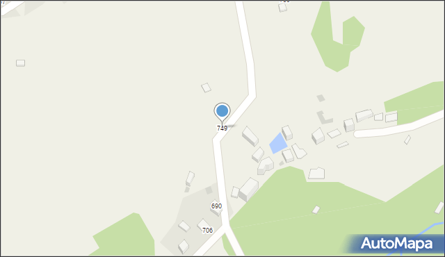 Grzechynia, Grzechynia, 749, mapa Grzechynia