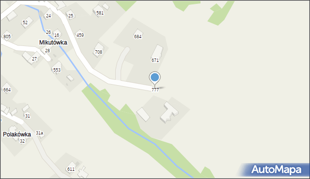 Grzechynia, Grzechynia, 777, mapa Grzechynia