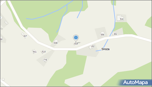 Grzechynia, Grzechynia, 816, mapa Grzechynia