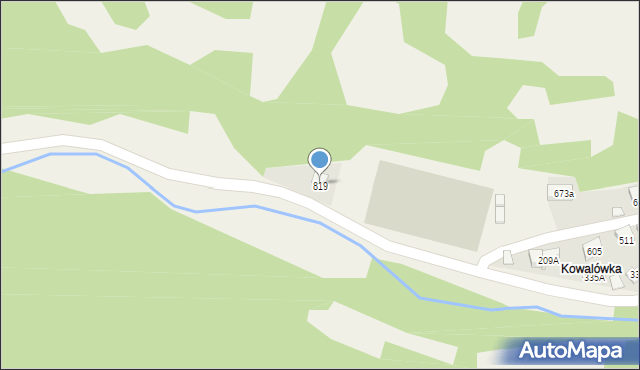 Grzechynia, Grzechynia, 819, mapa Grzechynia