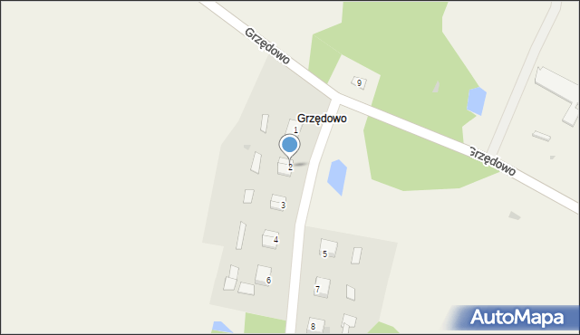 Grzędowo, Grzędowo, 2, mapa Grzędowo