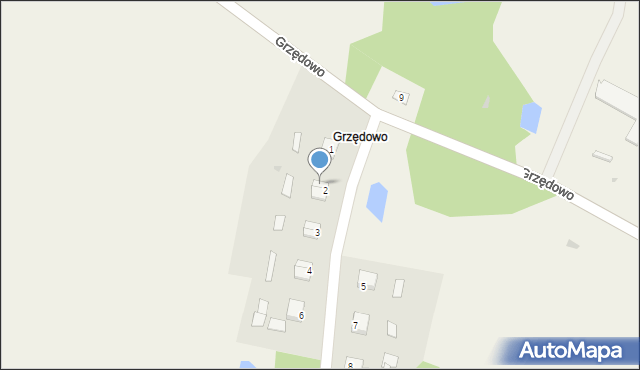 Grzędowo, Grzędowo, 2a, mapa Grzędowo