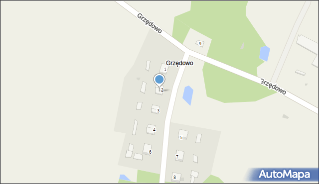 Grzędowo, Grzędowo, 2b, mapa Grzędowo