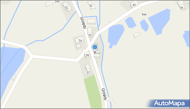 Grzędy, Grzędy, 55b, mapa Grzędy