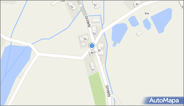 Grzędy, Grzędy, 56, mapa Grzędy