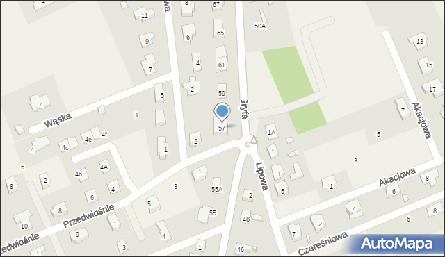 Grzędzice, Gryfa, 57, mapa Grzędzice
