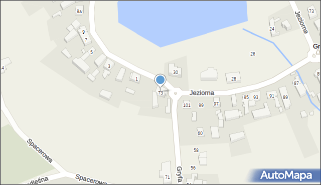 Grzędzice, Gryfa, 73, mapa Grzędzice