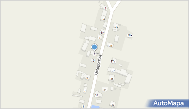 Grzegorzów, Grzegorzów, 4, mapa Grzegorzów
