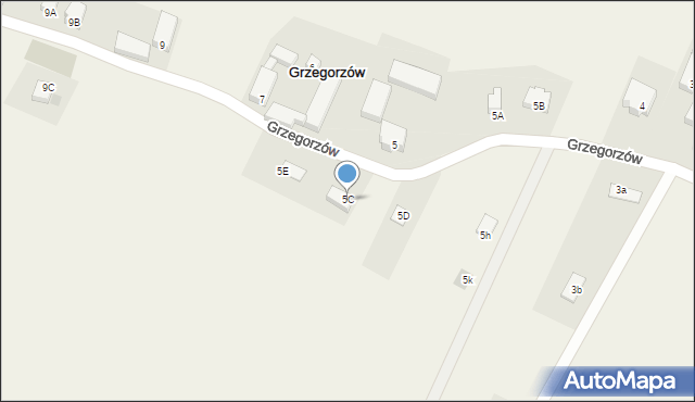 Grzegorzów, Grzegorzów, 5C, mapa Grzegorzów