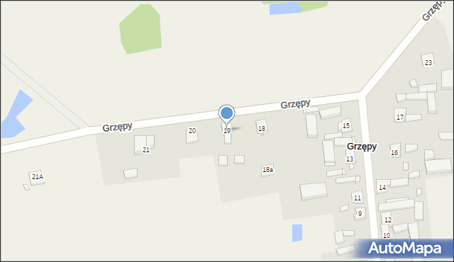 Grzępy, Grzępy, 19, mapa Grzępy