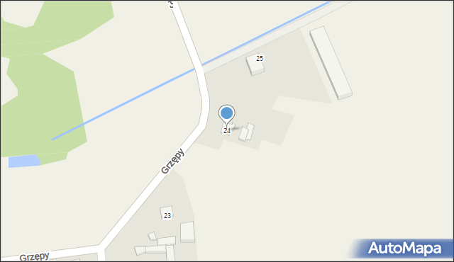 Grzępy, Grzępy, 24, mapa Grzępy