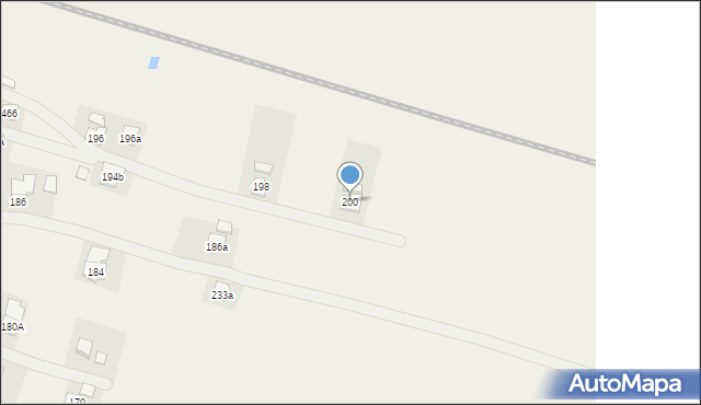 Grzęska, Grzęska, 200, mapa Grzęska