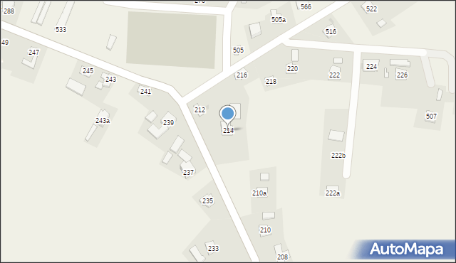 Grzęska, Grzęska, 214, mapa Grzęska