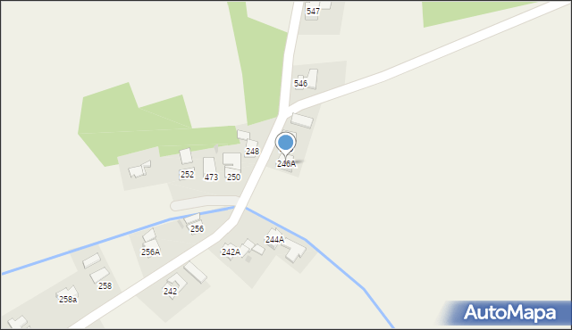 Grzęska, Grzęska, 246A, mapa Grzęska