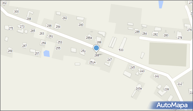 Grzęska, Grzęska, 249, mapa Grzęska