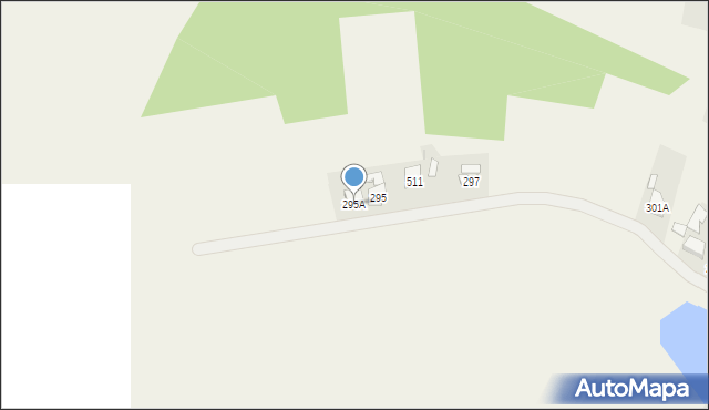 Grzęska, Grzęska, 295A, mapa Grzęska