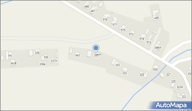 Grzęska, Grzęska, 335, mapa Grzęska