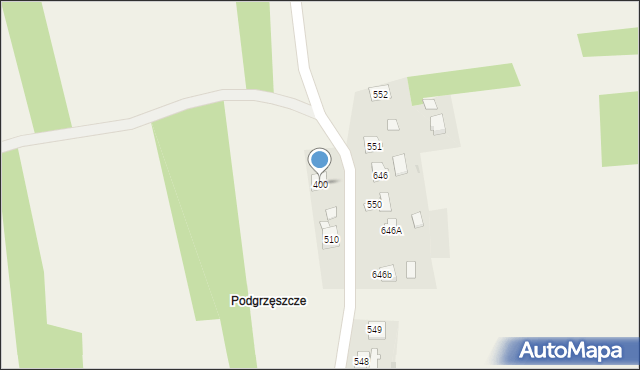 Grzęska, Grzęska, 400, mapa Grzęska