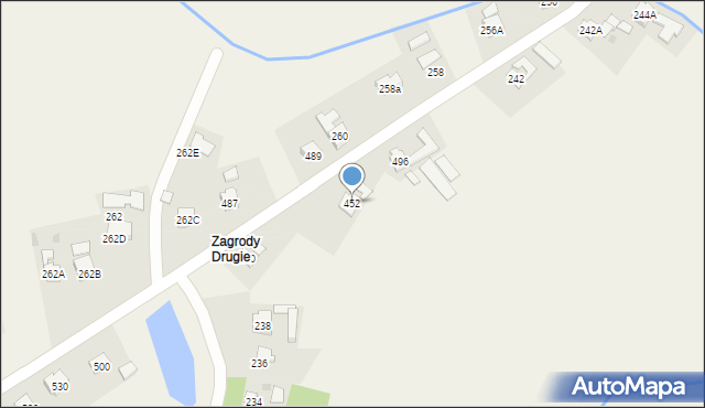 Grzęska, Grzęska, 452, mapa Grzęska