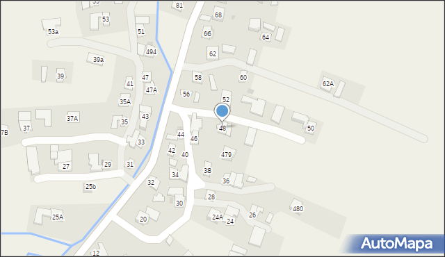 Grzęska, Grzęska, 48, mapa Grzęska