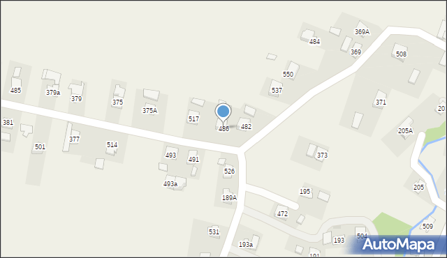 Grzęska, Grzęska, 486, mapa Grzęska