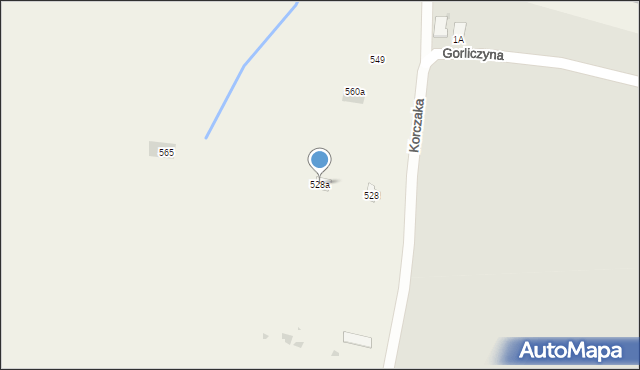 Grzęska, Grzęska, 528a, mapa Grzęska