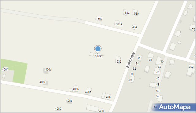 Grzęska, Grzęska, 532a, mapa Grzęska