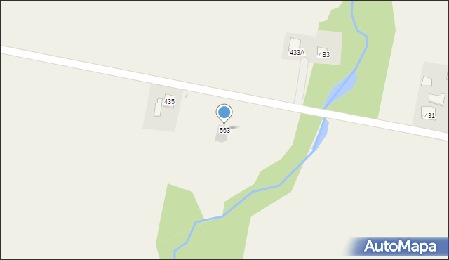 Grzęska, Grzęska, 563, mapa Grzęska