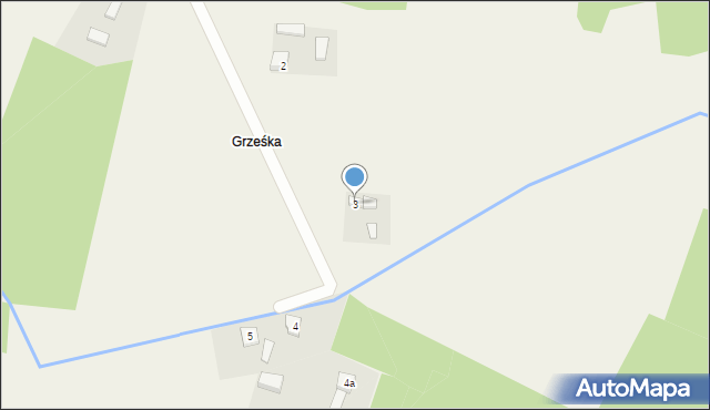 Grześka, Grześka, 3, mapa Grześka