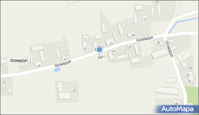 Grzeszyn, Grzeszyn, 10a, mapa Grzeszyn