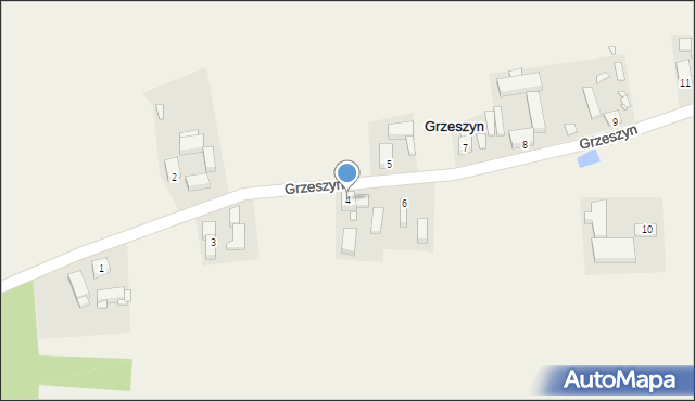 Grzeszyn, Grzeszyn, 4, mapa Grzeszyn