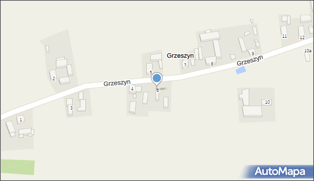 Grzeszyn, Grzeszyn, 6, mapa Grzeszyn