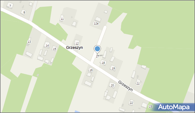 Grzeszyn, Grzeszyn, 17, mapa Grzeszyn