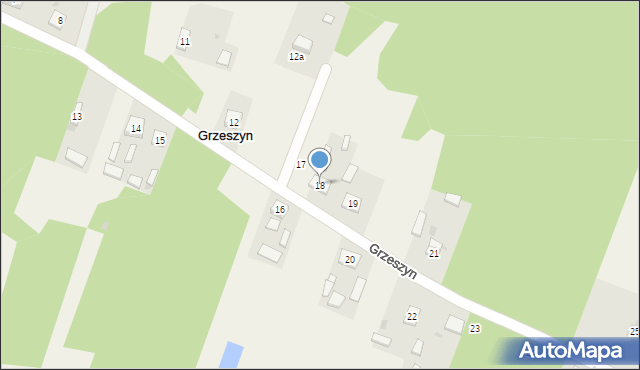 Grzeszyn, Grzeszyn, 18, mapa Grzeszyn