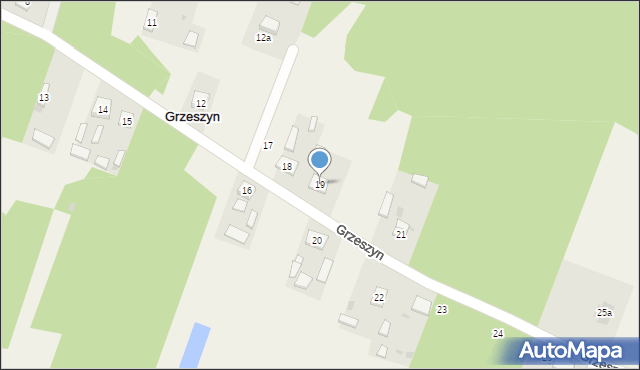 Grzeszyn, Grzeszyn, 19, mapa Grzeszyn