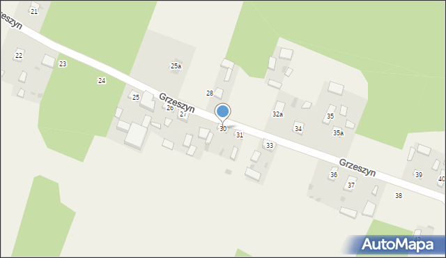Grzeszyn, Grzeszyn, 30, mapa Grzeszyn