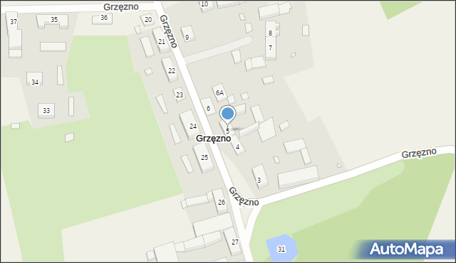 Grzęzno, Grzęzno, 5, mapa Grzęzno