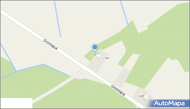 Grzmiąca, Grzmiąca, 41i, mapa Grzmiąca