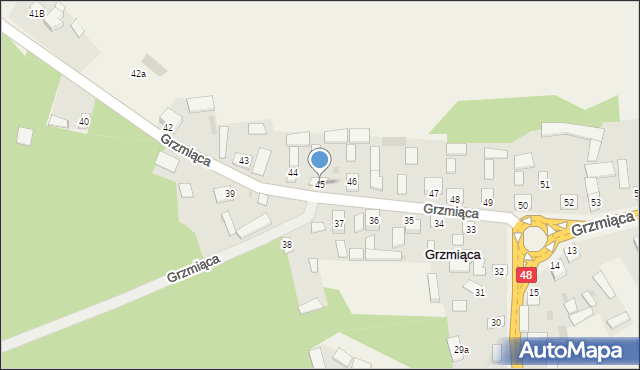 Grzmiąca, Grzmiąca, 45, mapa Grzmiąca