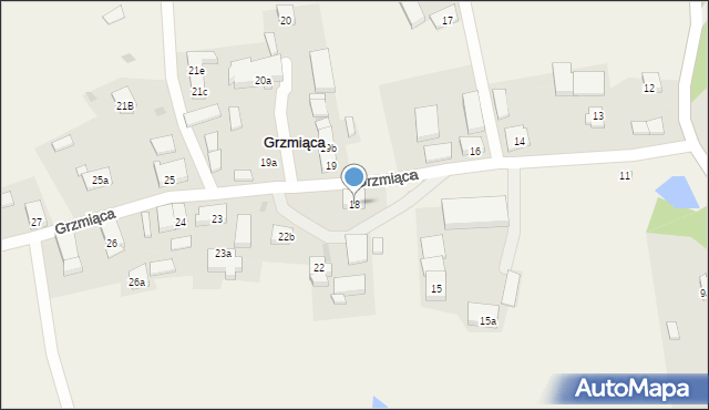 Grzmiąca, Grzmiąca, 18, mapa Grzmiąca