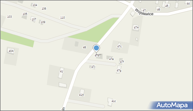 Grzmucin, Grzmucin, 47d, mapa Grzmucin