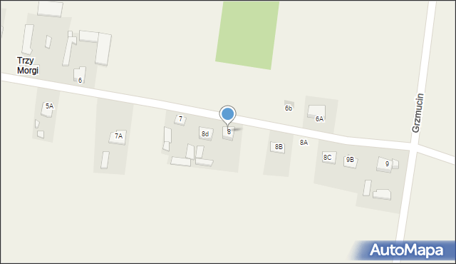 Grzmucin, Grzmucin, 8, mapa Grzmucin