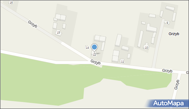 Grzyb, Grzyb, 13, mapa Grzyb