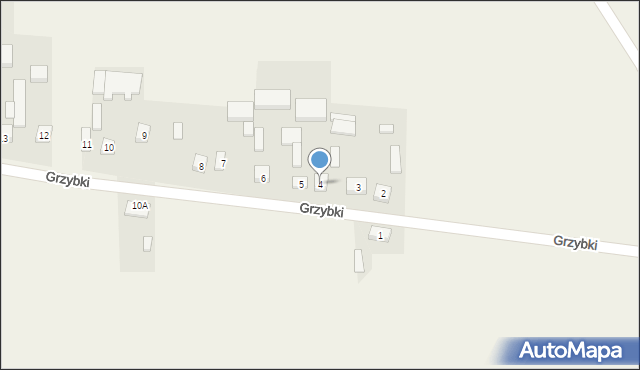Grzybki, Grzybki, 4, mapa Grzybki